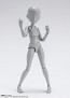 Bandai S.H.Figuarts Body-chan Ken Sugimori Edition DX SET (Gray Color Ver.), BAC21030, by BANDAI