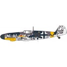 Fine Molds 1/72 Luftwaffe Messerschmitt Bf 109 G-2 Gunther Rall, FIN81059, by Fine Molds