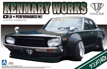 Aoshima 1/24 Liberty Walk 8 LB Works Nissan Skyline Ken Merry 4 Dr 2015 Ver. plastic kit , AOS51276, by AOSHIMA