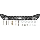 Tamiya Mini 4WD Grade Up Part No.549 HG Carbon Wide Rear Plate (2mm) (Sliding Dampers), TAM55491, by TAMIYA