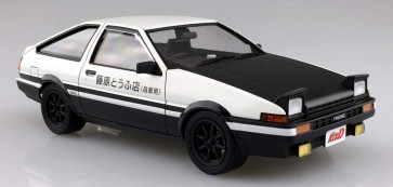 Aoshima 1/24 Pre-Painted Model No.I-01 Initial D Takumi Fujiwara AE86 Trueno Project D Design  , AOS61985, by AOSHIMA