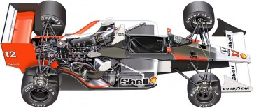 Platz BEEMAX 1/12 Formula Series McLaren MP4/4 1988 World Champion, PLZ89592, by PLATZ
