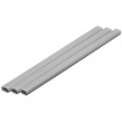 Wave Plastic = Material (Gray) Elongated Round Pipe 7 x 14 mm 3pcs, WAV24258, by WAVE