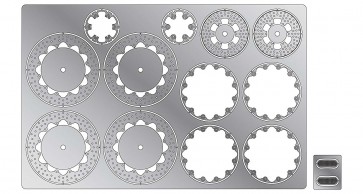 Hasegawa Etching Parts for 1/12 Yamaha YZR 500  , HAS17133, by HASEGAWA
