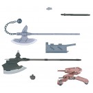 BANDAI  1/144 HG MS option set 3 & Gallery Le Horn Mobile worker   Plastic Model kit, BAN23081, by BANDAI