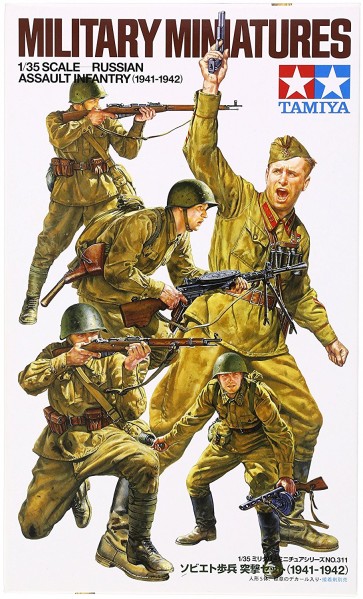 TAMIYA 1/35 MM Soviet infantry assault (1941-1942), TAM35311, by TAMIYA