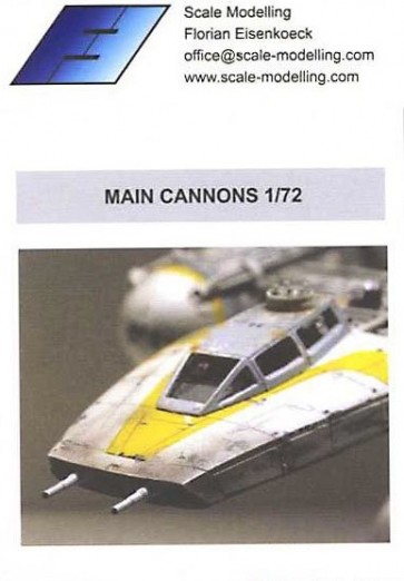 Scale Modelling 1/72 Main Cannons  , scm22373, by Scale Modelling