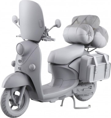 Aoshima 1/12 The Bike No.YU-01 Laid-Back Camp Season 3 Shima Rin's scooter, AOS66096, by AOSHIMA