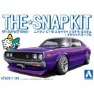 Aoshima 1/32 The Snap Kit No.18-SP3 Nissan C110 Skyline GT-R Custom (Metallic Purple), AOS66843, by AOSHIMA