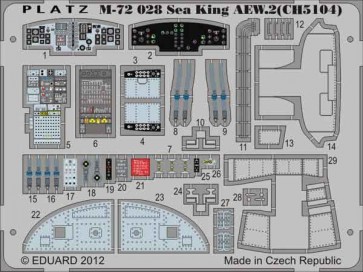 Platz 1/72 HMS AEW Westland Sea King AEW.2 Detail Photo-Etched Parts  , PLZ17465, by PLATZ