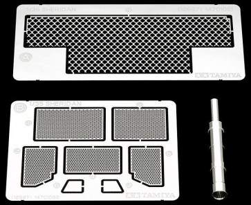 Tamiya 1/35 Detail up Parts Series U.S. M551 SHERIDAN PHOTO-ETCHED PARTS & METAL GUN BARREL SET  t, TAM26873, by TAMIYA