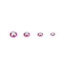 HI Q PARTS VC Dome 3 Pink M 2.5, 3.0, 3.5, 4.0mm (5pcs For Each Size, Total 20pcs)  , HIQ75503, by HI Q PARTS