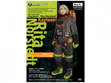 Honemitsu Products 1/20 Female Pilot Kapteeni Rita Norstedt Ma.k resin kit, HNM31915, by Honemitsu Products