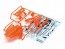 Tamiya Mini 4WD Grade Up Part DCR-02 body set briliant orange  , TAM55114, by TAMIYA