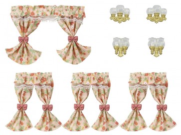 Epoch Sylvanian Families Lamp Shade & Curtain Set , EPC96801, by Epoch