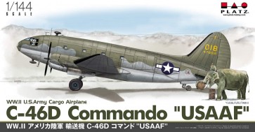 Platz 1/144 WW.II US Army Transporter C-46D Commando "USAAF"  , PLZ68412, by PLATZ
