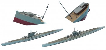 Hasegawa  1/700 German submarine U-Boat 7C / 9C, HAS901, by HASEGAWA