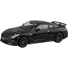 Aoshima 1/32 Raku-Pla Snap Kit No.3-MB NISSAN R35 NISSAN GT-R 2024 (meteor flake black pearl), AOS68915, by AOSHIMA