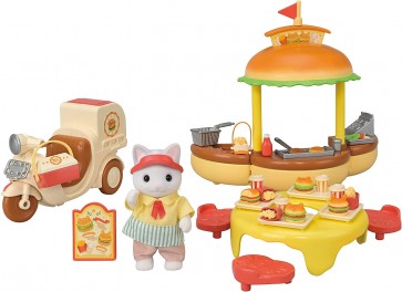 Epoch Sylvanian Families Freshly Made Hamburger Wagon, EPC53043, by Epoch