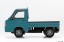 Aoshima 1/32 Raku-Pla Snap Kit No.05CU-BG Subaru Sambar Truck Custom Wheels (Blue Gray), AOS03873, by AOSHIMA