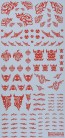 HiQ Parts Tattoo Decal 02 "Skull" Red (1 piece), HIQTTD-02-RED, by HI Q PARTS
