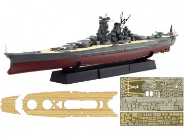 Fujimi 1/700 IJN Series No.47 EX-2 Japanese battleship Musashi (1944/Operation Shoichi-Go) Full Hull Model Special Edition (with Etched Parts And Wooden Deck Stickers), FUJ52456, by FUJIMI