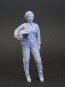 Ma.k 1/20 Soviet jet fighter pilot with high-altitude pressurized suit  resin kit, mkt31021, by Makoto Models