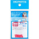 HI Q PARTS Lumi Dome 2 Fluorescent Pink 5.0mm (10pcs.), HIQ79525, by HI Q PARTS