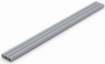Wave Material series plastic pipe 【gray】 thick type outer 8.0 mm 3 pieces OM246, WAV22469, by WAVE