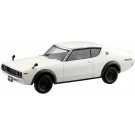 Aoshima 1/32 Raku-Pla Snap Kit No.24-WE Nissan C110 Skyline GT-R (White), AOS04207, by AOSHIMA
