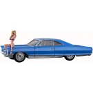 Hasegawa 1/24 SP Series (Limited Release) 1966 AMERICAN COUPE TYPE P W/BLONDE GIRLS FIGURE  , HAS22244, by HASEGAWA
