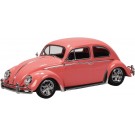 Aoshima 1/32 RakuPla Snap Kit No.20CU-CP Volkswagen Beetle Custom (Coral Pink), AOS68069, by AOSHIMA