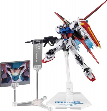 Bandai ROBOT Damashii (SIDE MS) GAT-X105+AQM / E-X01 Aile Strike Gundam ver. A.N.I.M.E. ROBOT Damashii 15th ANNIVERSARY, BAC55493, by BANDAI