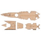 Fujimi Wood Deck Seal for 1/700 IJN Aircraft Battleship Ise (w/Ship Name Plate)  , FUJ33219, by FUJIMI
