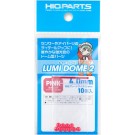 HI Q PARTS Lumi Dome 2 Fluorescent Pink 4.0mm (10pcs.), HIQ79532, by HI Q PARTS