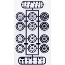 Fujimi 1/24 NORMAL WIRE SILVER TYPE 17-INCH  , FUJ93557, by FUJIMI