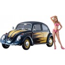 Hasegawa 1/24 SP Series (Limited Release) VOLKSWAGEN BEETLE (1966) CAL LOOKER W/BLONDE GIRL FIGURE  , HAS22459, by HASEGAWA