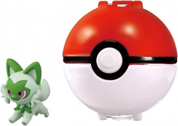 TAKARA TOMY Monster Collection Poke Del-Z Sprigatito (Monster Ball), TAK70317, by TAKARA TOMY