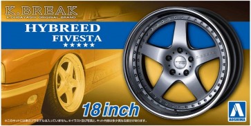 Aoshima 1/24 The Tuned Parts No.99 K-BREAK Hybreed Fivesta 18 Inch  , AOS61121, by AOSHIMA