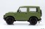Aoshima 1/32 Raku-Pla Snap Kit No.18CU-OG Suzuki JA11 Jimny Custom Wheel (Olive Green), AOS04122, by AOSHIMA