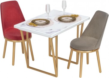 TAKARA TOMY Licca-chan LF-09 Interior Coordination Dining Table Set (Francfranc Collaboration), TAK97122, by TAKARA TOMY