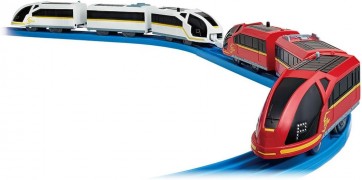 TAKARA TOMY Plarail Railway Red Stream & White Stream Connection Set, TAK53265, by TAKARA TOMY