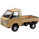 Aoshima 1/32 Raku-Pla Snap Kit No.05CU-KI Subaru Sambar Truck Custom Wheels (Khaki), AOS03880, by AOSHIMA