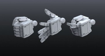 BANDAI  1/144 Builders Parts: MS Hand 04 (EFSF: L Size), BAN0182335, by BANDAI