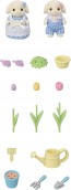 Epoch Sylvanian Families Flower Set -Flora Rabbit Siblings, EPC53098, by Epoch
