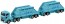 TAKARA TOMY LONG TYPE TOMICA NO.129 UBE INDUSTRIES DOUBLES TRAILER  , TAK56932, by TAKARA TOMY