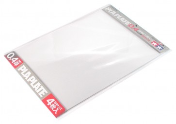 TAMIYA Clear Plastic board 0.4mmB4 (4 sheets), TAM70127, by TAMIYA TAMIYA Clear Plastic board 0.4mmB4 (4 sheets), TAM70127, by TAMIYA
