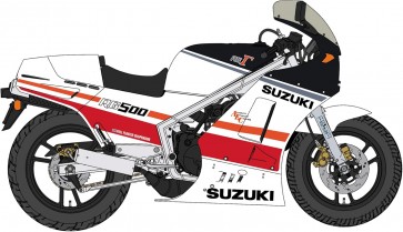 Hasegawa 1/12 Suzuki RG500 Gamma Late Model Red / White Color, HAS17645, by HASEGAWA