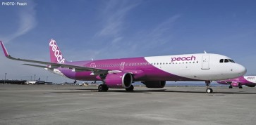 Hasegawa 1/200 Peach Airbus A321LR, HAS08509, by HASEGAWA