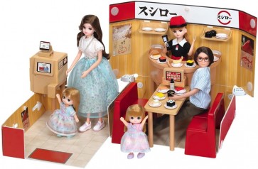 TAKARA TOMY Licca-chan LF-12 Popuna Shop Sushiro, TAK14297, by TAKARA TOMY